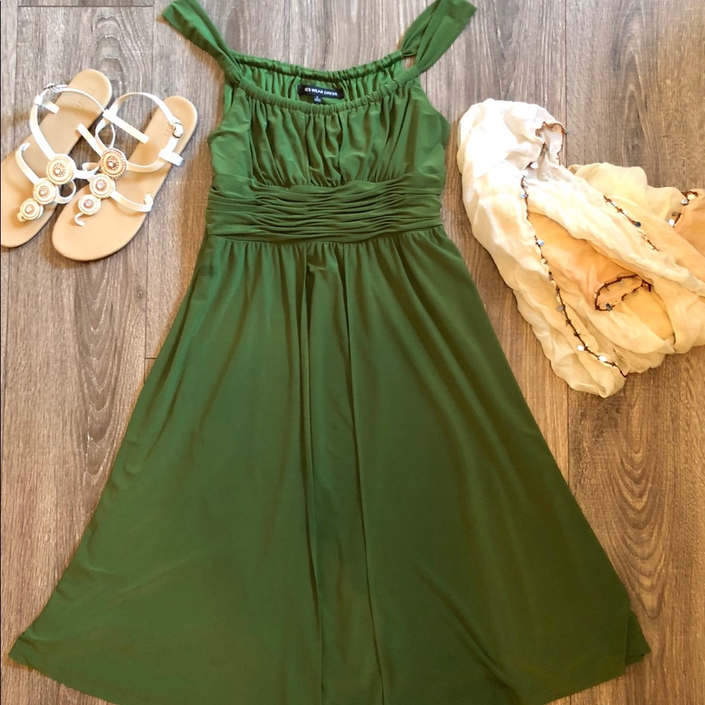 Olive Green Cocktail or Sunday’s Best Dress